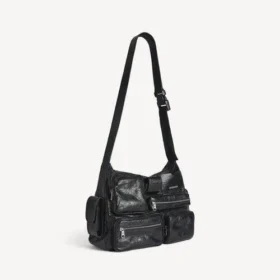 Men’s superbusy messenger bag in black