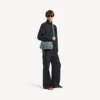 Men’s tailored tracksuit jacket in navy/dark green