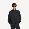 Men’s tailored tracksuit jacket in navy/dark green