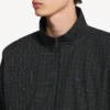 Men’s tailored tracksuit jacket in navy/dark green