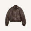 Men’s taxi jacket in dark brown
