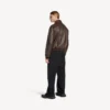 Men’s taxi jacket in dark brown