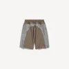 Men’s techwear tracksuit shorts in grey
