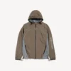 Men’s techwear zip-up jacket in grey