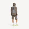 Men’s techwear zip-up jacket in grey