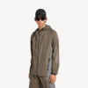 Men’s techwear zip-up jacket in grey