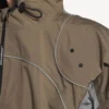 Men’s techwear zip-up jacket in grey