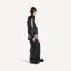 Men’s tracksuit jacket in black/burgundy