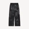 Men’s tracksuit pants in black/burgundy