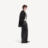 Men’s tracksuit pants in black/burgundy