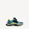 Men’s triple s.2 sneaker in blue/white/yellow