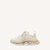 Men’s triple s clear sole sneaker  in white
