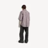 Men’s wrong sleeve shirt in red/navy