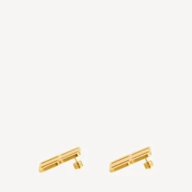 Nano stud earrings in gold