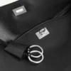 Rodeo handbag large grained calfskin in black