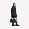 Rodeo handbag large grained calfskin in black