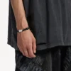 Saint-germain lace bracelet in black/white/shiny silver