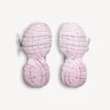 Women’s 3xl gel clearsole sneaker in white/pink/black