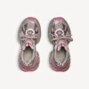 Women’s 3xl gradient sneaker with charms in grey/pink
