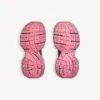 Women’s 3xl gradient sneaker with charms in grey/pink