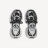 Women’s 3xl sneaker in black/silver