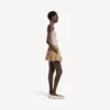 Women’s a-line boxer shorts in sand beige