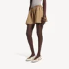 Women’s a-line boxer shorts in sand beige