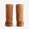 Women’s alaska fur high boot in brown