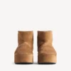 Women’s alaska platform bootie in brown/white