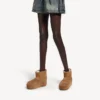 Women’s alaska platform bootie in brown/white
