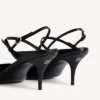Women’s avenue bow slingback in black/silver