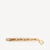 Women’s b link bracelet in shiny gold