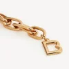 Women’s b link bracelet in shiny gold