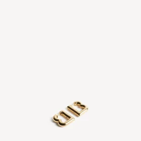 Women’s b xs earrings in shiny gold