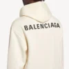 Women’s balenciaga back medium fit hoodie  in cream