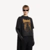 Women’s balenciaga sacra cœur train t-shirt in black