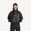 Women’s blouson in black