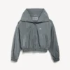 Women’s bodies high collar tracksuit jacket in elephant grey