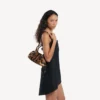 Women’s bolero bowling bag mini in beige/moka