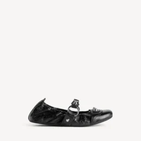 Women’s city ballerina in black/silver