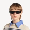 Women’s cosmo rectangle sunglasses in black