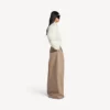 Women’s cropped bomber jacket in ivory
