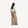 Women’s cropped bomber jacket in ivory
