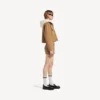 Women’s mini cotton skirt in beige