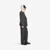 Women’s double-breasted tailored jacket in dark navy