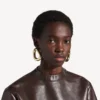 Women’s eisa ellipse earrings in shiny gold