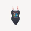 Women’s extreme tie dye swimsuit in black