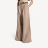 Women’s high-waist pants in dune