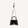 Women’s hourglass handbag xs in black