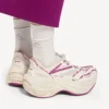 Women’s jet sneaker in eggshell/strawberry pink